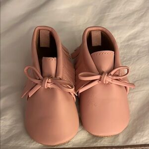 Pink Baby Moccasins